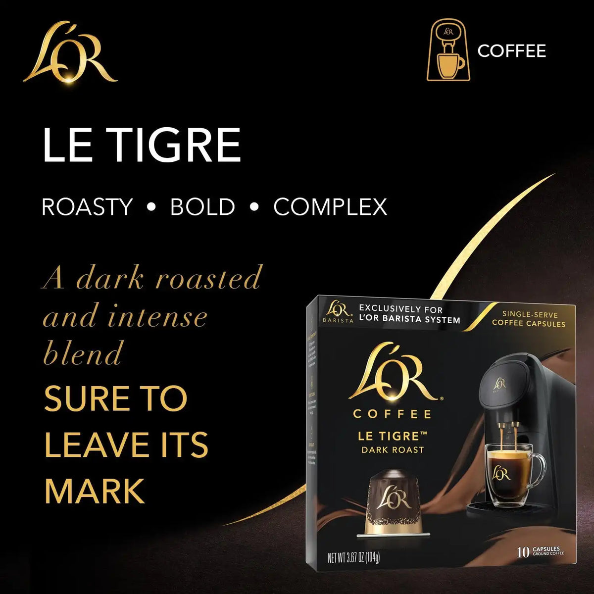 L'OR Le Tigre Coffee Capsules